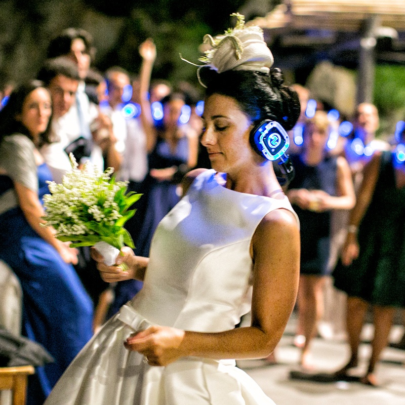 Mariage silent disco avec casques sans fil Silentsystem