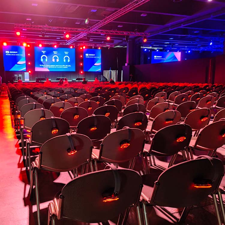 Congrès AWS avec casques sans fil Silentsystem - Silent Conference